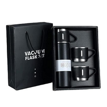 Vacuum Flask Set with 2 Cups, Insulated Double Wall Stainless Steel 500ml