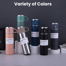 Vacuum Flask Set with 2 Cups, Insulated Double Wall Stainless Steel 500ml